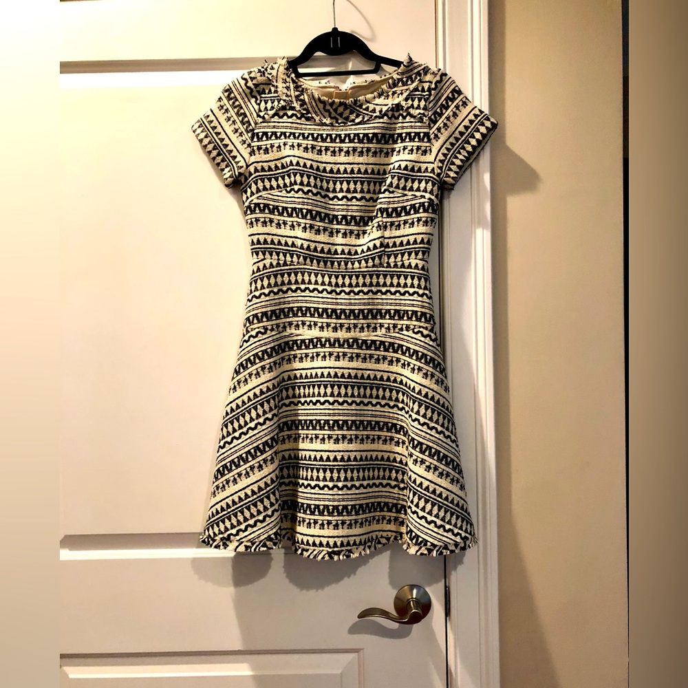 Banana Republic black and cream dress